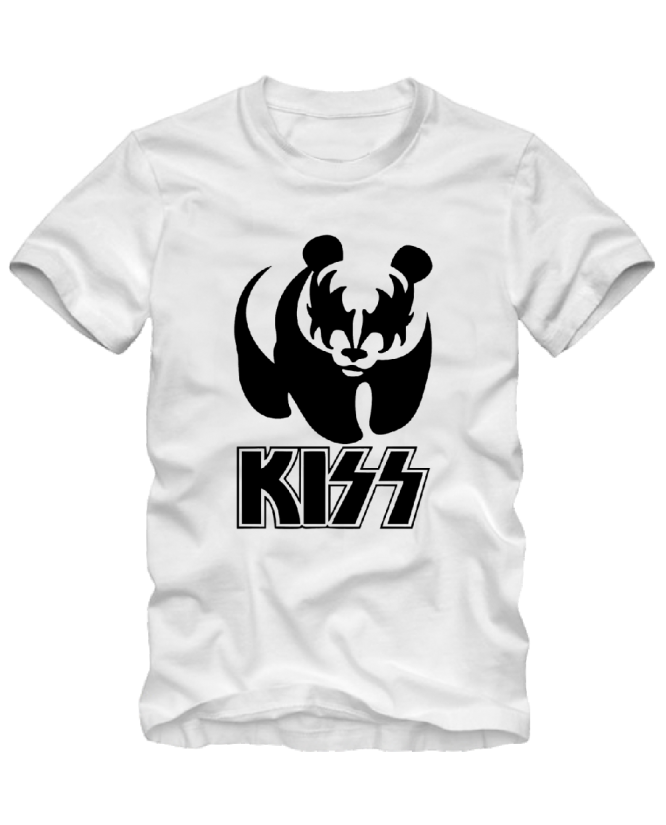 marškinėliai kiss panda marškinėliai kiss panda